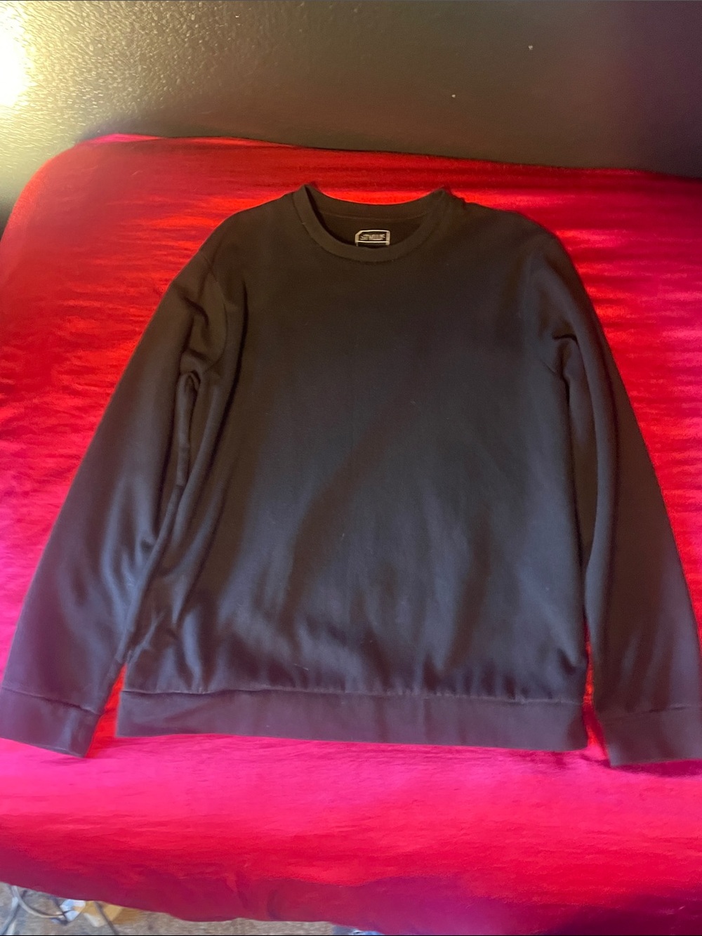 STYLUS Black Crewneck Sweater